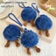 Móc khóa sang trọng hình quả việt quất - Quà tặng cho bạn bè - Thời trang, vui nhộn, giảm căng thẳng - Phụ kiện treo ba lô - Móc khóa mặt dây chuyền nhồi bông bằng vải PP / Giao hàng miễn phí