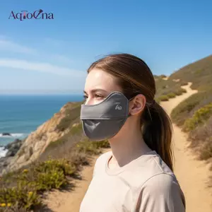 AqToCna Ice Silk Mặt nạ mỏng 1 Chiếc Khăn quàng cổ thoáng khí cho mùa hè Chạy bộ đường dài AqToCna