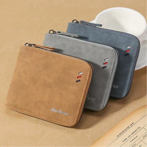 Ví Mới Nam Ngắn Chống Trộm Bàn Chải Dây Kéo Ví Đựng Tiền Xu Retro Phiên Bản Hàn Quốc Hợp Thời Trang Ví Nhỏ Đựng Thẻ