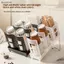 Hộp đựng trà sữa có thể gập lại - hộp đựng nhựa có thể gập lại thích hợp cho mặt bàn, quầy bar và nhà bếp VN