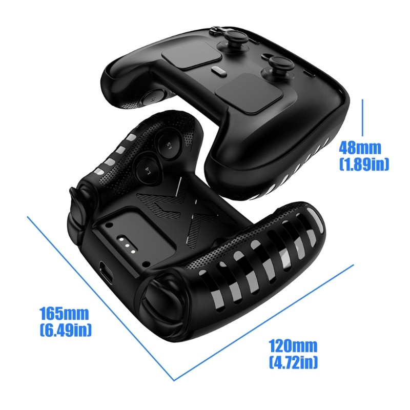 ZYARUKO Bộ điều khiển chơi Game Vỏ chống trầy xước TPU cho bộ điều khiển hơi nước 2026 Vỏ bảo vệ tay cầm trò chơi