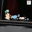 Miếng dán xe Sticker chống nước hình mèo vui nhộn dán trang trí ô tô xe máy, cửa kính, bàn tủ tường đẹp