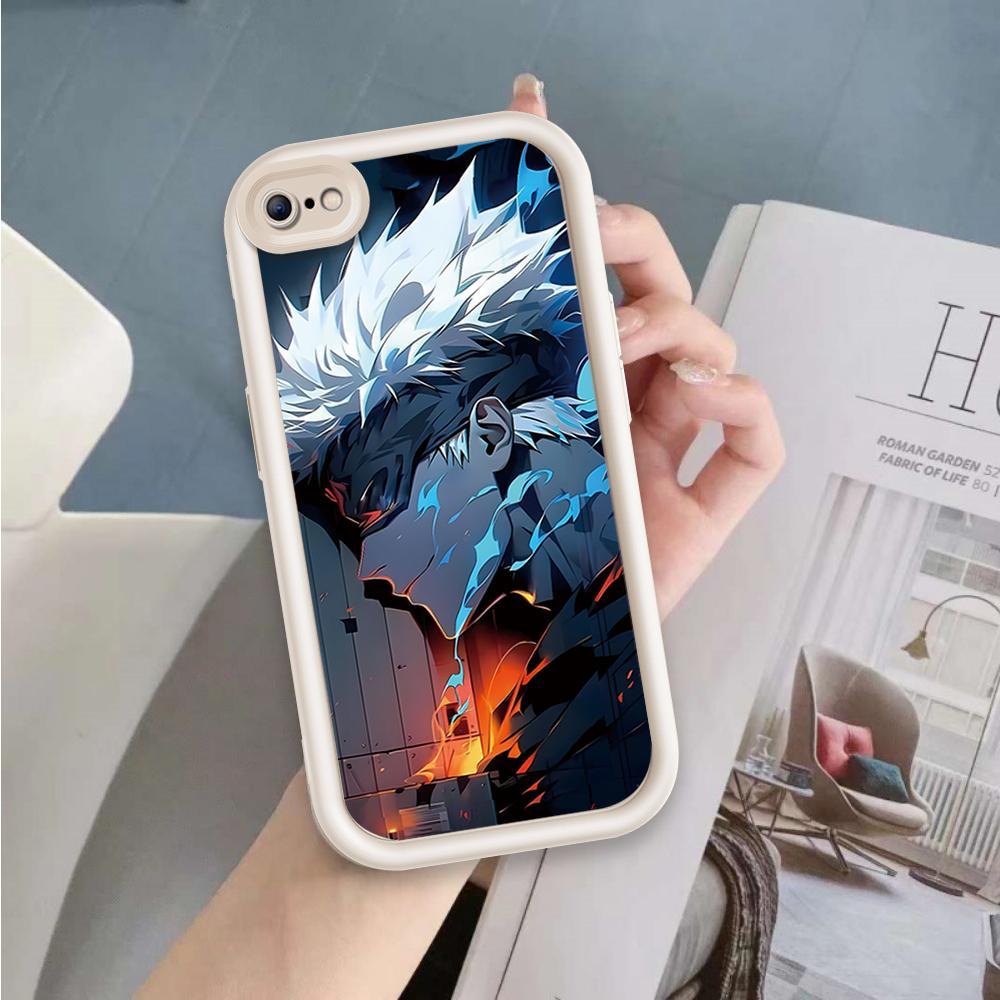 Ốp Lưng Cho iPhone 6 6s 7 8 se2020 Plus Hoạt Hình Silicon Phụ Kiện Vỏ Điện Thoại Mềm TPU Jujutsu Kaisen Anime Mắt Thiên Thần Chống Sốc Ốp Lưng