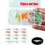 Bộ Mồi Tôm Glow-in-the-Dark 15 Mảnh Kích Thước 4.5cm Chất Liệu Sắc Tố Phát Sáng