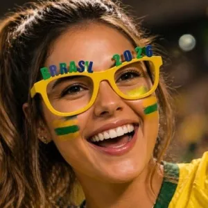 2026 World Cup Brazil Mặt Trận Đảng Ngộ nghĩnh Đạo Cụ Trang Trí Xem Bóng Lễ Kỷ Niệm Trang Trí Ảnh Đồng Hồ 5.29