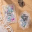 GETVOW 30 Cái Thêu Sò Trang Trí, Nhãn Dán Ren PET Đen Trắng, Sáng Tạo DIY Handmade Sáng Tạo Nền Giấy Tạp Chí Văn Phòng Phẩm
