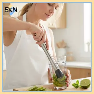 B & N Cotail Muddler Ice Hammer Máy nghiền trái cây Thanh trộn Công cụ bền bỉ để pha chế đồ uống dự tiệc.