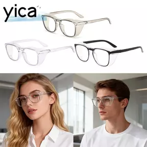 Kính an toàn YICA, Kính bảo vệ mắt chống va đập chống sương mù, Kính mắt nhẹ chống tia cực tím chuyên nghiệp Unisex