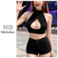 Milyfashion Gợi Cảm Ống Trắng Top Mỏng Hơn Nhìn Sling Dây Rò Rỉ Umbilical Rỗng Ngắn Top Pure Desire KASF