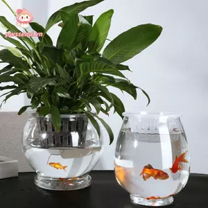 Chậu trồng cây lười PWSEND, Đồ dùng làm vườn có tay cầm Chậu trồng thủy canh, Tự tưới nước bao gồm chậu hoa đất lót