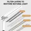 Cod USB có thể gập lại LED đèn bàn với đồng hồ, Dimmable đọc ánh sáng