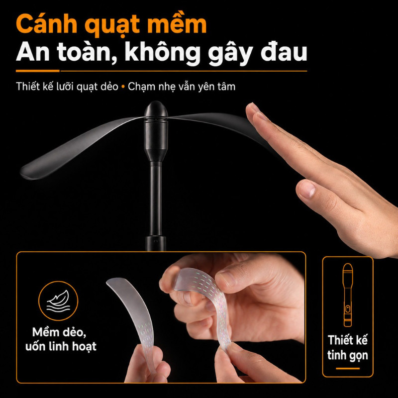 Quạt Đuổi Ruồi Muỗi Bàn Có đèn，Máy đuổi ruồi cánh quạt đa chức năng ngoài trời IPX4