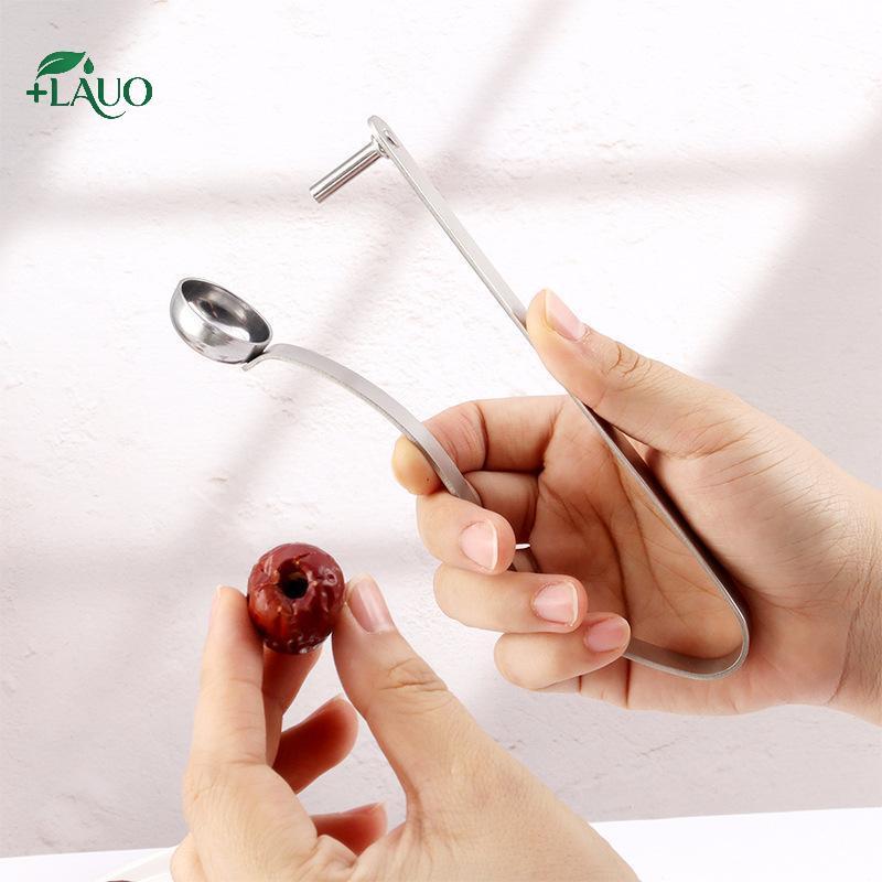 Springevenstar Thép không gỉ Cherry Pitter Qui Pitter Thích hợp cho gia đình và ngoài trời Sử dụng Springevenstar