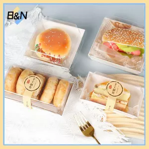 Hộp bánh Sandwich hình chữ nhật B & N Hộp đựng bánh và bánh ngọt 50 miếng mỗi Pa.
