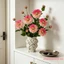 1 Hoa Dahlia nhân tạo 25,6 "Thân cây giả hoa thân dài để trang trí nội thất Trung tâm phòng khách