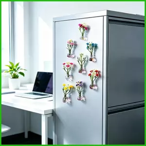 Nam Châm Cho Tủ Lạnh Sắp Xếp Hoa Trang Trí Tủ Lạnh Nam Châm Bình Thủy Tinh Mini Cho Căn Hộ Nhà saixit2vn