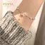 PNPIA- Thời Trang Tính Khí Pha Lê Nơ Pendent Charm Vòng Tay Lắc Tay Cho Nữ Hợp Thời Trang Trang Trang Sức Quà Tặng Đảng