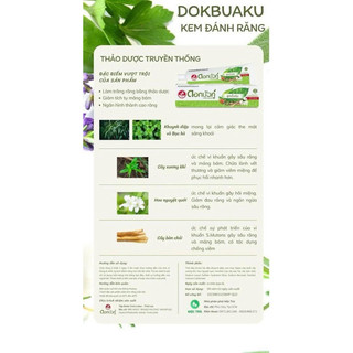[LỐC 6 CÂY] Kem Đánh Răng Dokbuaku Twin Lotus Thái Lan 150g