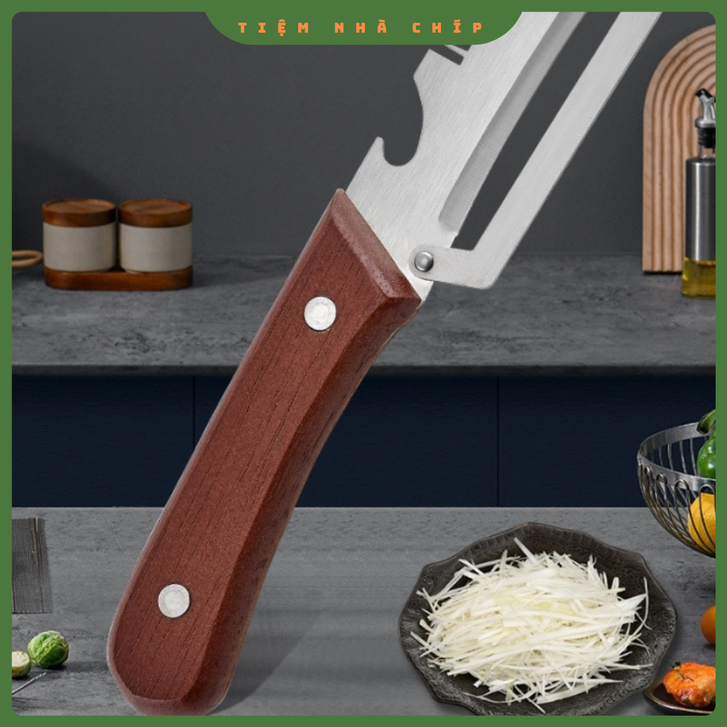 Dao Cắt Sợi Hành Dụng Cụ Tỉa Hành Đa Năng, Chẻ Sợi Rau Muống Bằng Thép Không Gỉ,(ms 036)