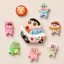 Set Charm Shin Chan Phiêu Lưu Thế Giới, Shin Lái Xe Hoạt Hình, Phi Hành Gia, Cao Bồi, Khủng Long