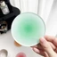 PYCOU Coaster, Tấm lót cốc Acrylic tròn, Tấm lót cốc chống trượt màu Gradient Trang trí máy tính để bàn