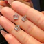 Phong cách Hàn Quốc khí chất thời trang với bông tai nữ đa năng bạc zirconia vương miện