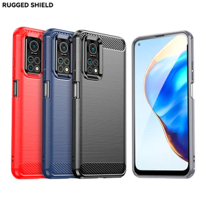 Ốp lưng Xiaomi Mi 10T Pro 5G Vỏ nhựa TPU mềm bằng sợi Carbon cho Ốp điện thoại Xiaomi Mi 10T 5G