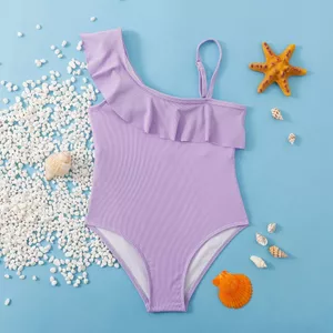 Đồ Bơi Trẻ Em Nữ Châu Âu Mỹ Vừa Lớn Bé Gái Xù Một Mảnh Đồ Bơi