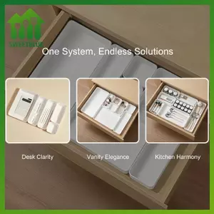 SWEET Tổ chức máy tính để bàn dễ dàng Bộ 6 ngăn kéo bằng nhựa để chăm sóc da và trang điểm Essentials n