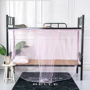 YHMBY1314 Lưới Chống Muỗi Ký Túc Xá 0.9m Tầng Trên Tầng Tầng Tầng Dưới Đơn Mã Hóa 1.2m Hộ Gia Đình 1.5m1.8m Giường Đôi Miễn Phí Lưới Chống Muỗi Móc Không Có Chân Đế