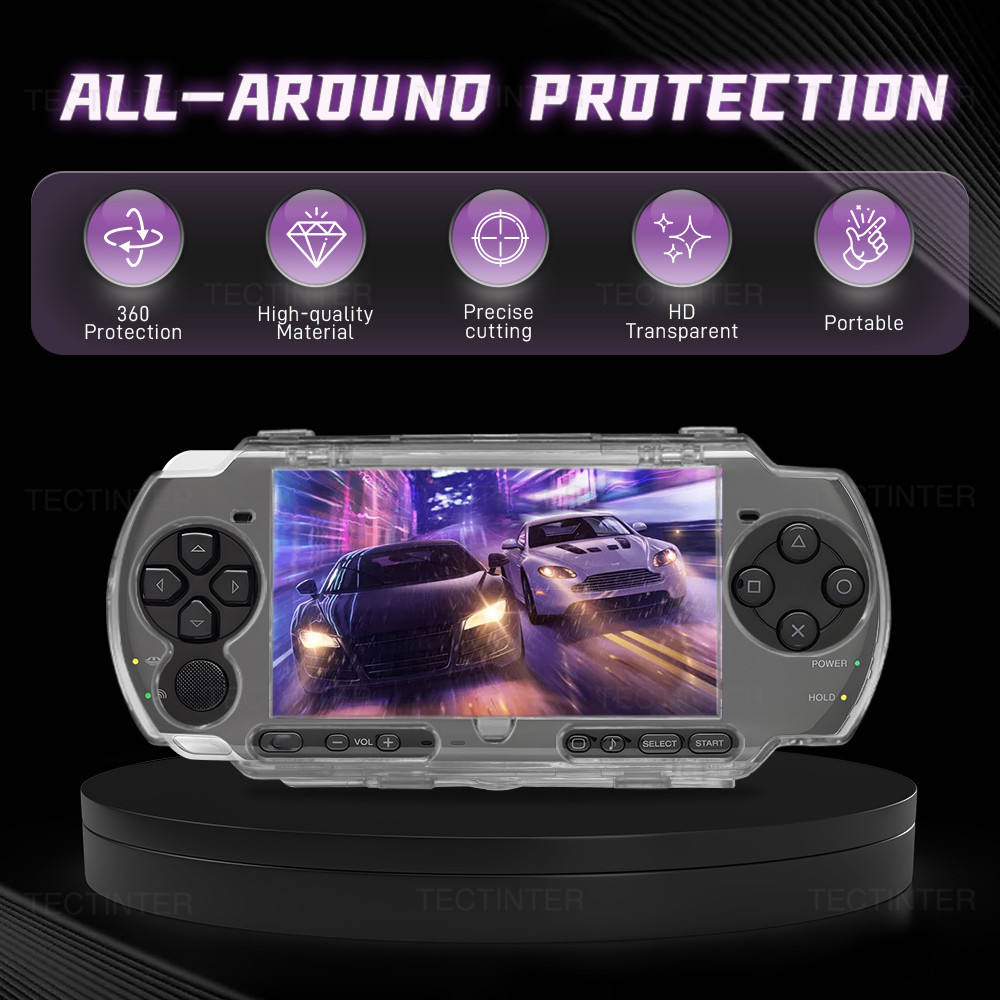 Vỏ cứng trong suốt PC trong suốt cho PSP Series & PSV 1000 Vỏ bảo vệ bảng điều khiển cầm tay cho phụ kiện Sony PSP 2000 | BigBuy360 - bigbuy360.vn