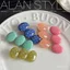 Alan Phong Cách Mới Acetate Màu Series Chấm Bi Thời Trang Kẹp Tóc Nhỏ Jelly Bean Dây Bé Gái Phù Hợp Với Nổ Tóc Gãy @ -