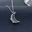 ECK Thời Trang Đơn Giản Mặt Trăng Pha Lê Pentagram Trái Tim Mặt Dây Chuyền Nelace Cho Nữ Cô Gái Tính Khí Thanh Lịch Giả Tưởng Nelace Trang Sức Quà Tặng HOT