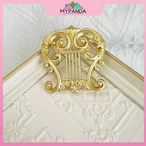 MYPANDA Vintage Vàng Harp Trâm Cài Trang Sức Âm Nhạc Phù Hợp Với Pin Cho Áo Len Cardigan Retro Quà Tặng Mặt Hàng.
