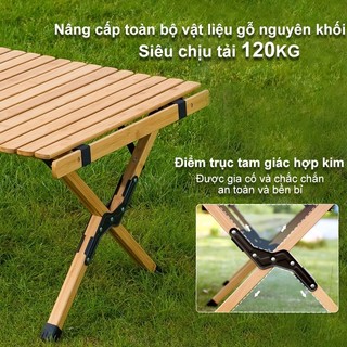 bàn gấp gọn camping, dã ngoại cắm trại du lịch ngoài trời hợp kim nhôm cao cấp siêu nhẹ khung chắc chắn