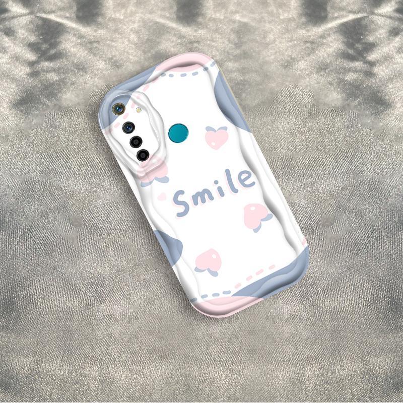 Thích hợp cho Realme 5 5i 5S 6i 3D TPU mềm hình hoa Smile Ins Style Vỏ điện thoại chống sốc