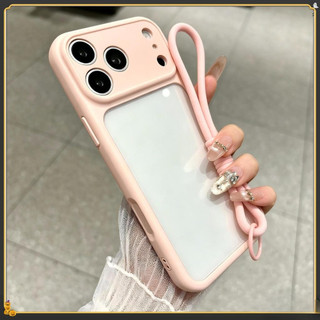 [Có dây buộc miễn phí] Ốp điện thoại Acrylic trong suốt cho iPhone 17 Air 16 15 14 13 12 11 Pro Max Plus Khung TPU thân thiện với da Chống trầy xước và bền bỉ