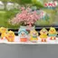 6 Chiếc Sáng Tạo Hoạt Hình Hình Mini Du Mẫu Trang Trí Dễ Thương Nhỏ Vàng Du Xe Điều Khiển Trung Tâm Đồ Trang Trí Phụ Kiện MỚI