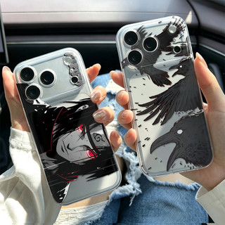 Quạ/Uchiha Itachi ỐP đIệN ThoạI Cho IPhone 17 16PRO 15Plus 14 13 12 11 Promax XR XSMAX ốP Silicon TPU MềM Trong SuốT