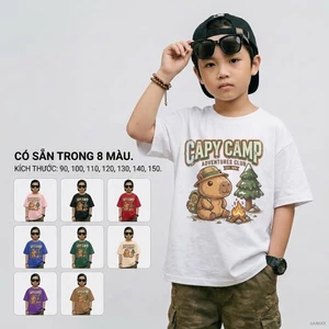 Áo thun bé trai in hình, Size 90-150, Cho bé 2-12 tuổi, Thấm hút mồ hôi, Mềm mịn, Dễ chịu khi mặc, Năng động,
