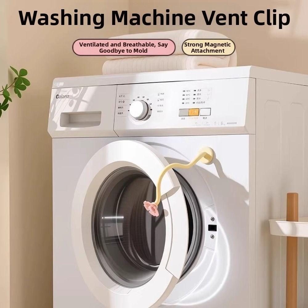 HWAIDY Máy Giặt Chống Đỡ Cửa Ổn Định, Thông Gió Và Chống Nấm Mốc Giới Hạn Thông Gió Máy Giặt Thanh Hỗ Trợ Cửa, Giá Đỡ Silicon Từ Tính Fixer