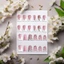 24 Chiếc Móng Tay Giả Có Kim Cương Giả Trang Trí Lấp Lánh & Nghiền Kim Cương Giả Thiết Kế Móng Tay Để Mua Sắm Du Lịch Hẹn Hò