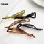 KUZHEN Tối Giản Xoắn Chuối Kẹp Đơn Giản Barrettes Đuôi Ngựa Giá Đỡ Kẹp Tóc Thanh Lịch Cho Nữ Bé Gái Phụ Kiện Tóc Thời Trang Quà Tặng HOT