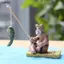 Luckyew Câu Cá Ông Già Nhựa Hình Tượng Trang Trí Sân Vườn Micro-Landscape Vườn Thủ Công TQ