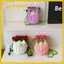 Túi móc GUSTAVA, Thiết kế bó hoa hồng phong cách Bohemian Túi ra rỗng, Túi đeo chéo dây Cotton thanh lịch du lịch
