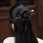 WHX-Hetian Trắng Ngọc Kẹp Tóc Handmade S925 Mạ Bạc Kẹp Tóc Hoa Mộc Lan Kẹp Tóc Cổ