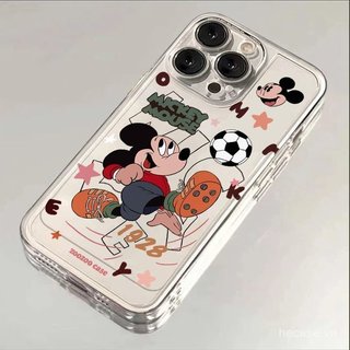 Ốp Điện Thoại Trong Suốt Phong Cách Mới Hoạt Hình Chơi Bóng Đá Qiqi Thích Hợp Cho iPhone 12 13 14 15 Promax 16 17 Promax xr xs 11promax 12promax 13pro 14pro Ốp Chống Sốc Linh Hoạt