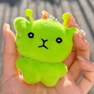 Mini Xanh Người Ngoài Hành Tinh Mèo Sang Trọng Móc Khóa Lông Mặt Dây Chuyền Cho Cặp Đôi Hoạt Hình Dễ Thương Ba Lô Xấu Xí Dễ Thương Móc Chìa Khóa Trang Trí Quà Tặng Người Lớn Trẻ Em