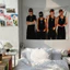 Tấm thảm treo tường KPOP LNGSHOT có kẹp Tấm thảm Polyester Treo tường phòng ngủ