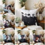 Vỏ gối LNGSHOT Vỏ gối in một mặt, Trang trí ghế Sofa phòng khách Giáng sinh (Không có lõi)